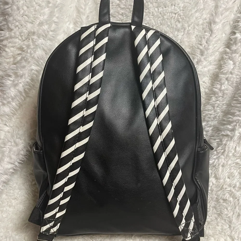 Betsey Johnson synthetic Black Cat Face pick a boo Medium Backpack.